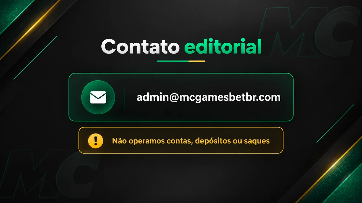 Contato da Redação MC Games
